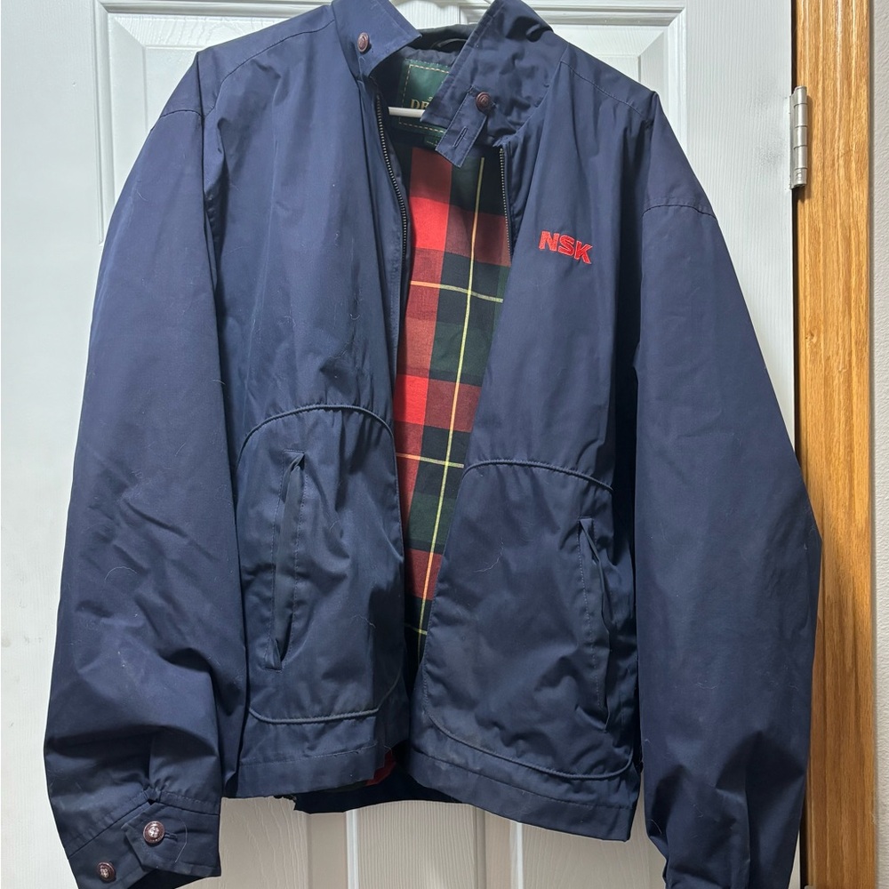 McGregor Navy Windbreaker with Red and Green Accents